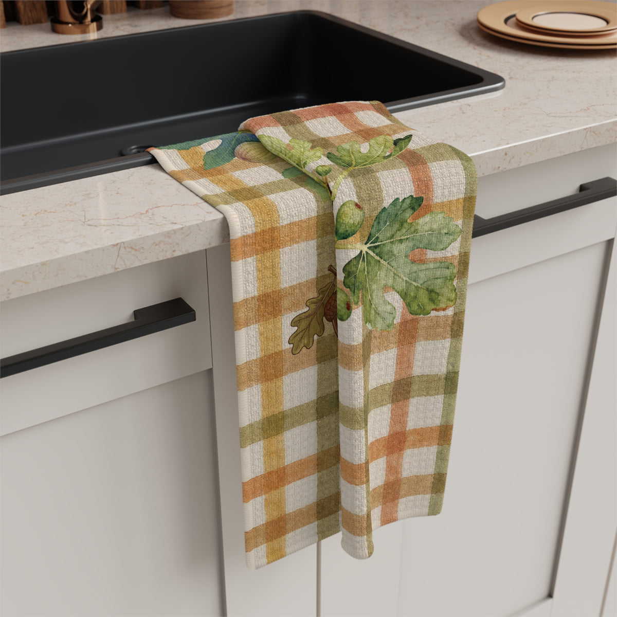 Fig & Acorn Fall Tea Towel