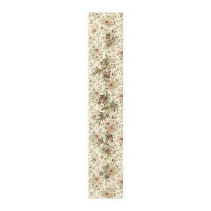 Pomegranate & Marigold Fall Table Runner