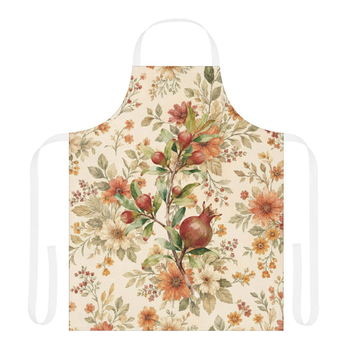Pomegranate & Marigold Fall Apron