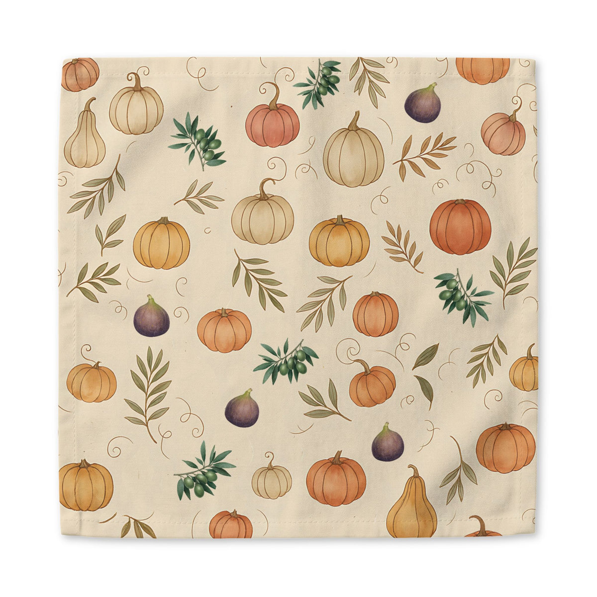 Pumpkin & Olive Fall Cloth Napkin