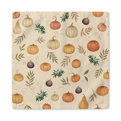 Pumpkin & Olive Fall Cloth Napkin