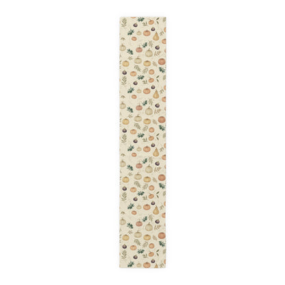 Pumpkin & Olive Fall Table Runner