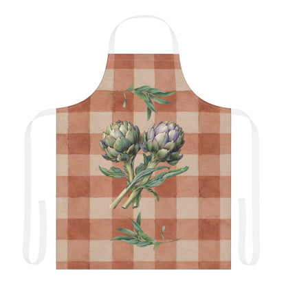 Artichoke Gingham Apron — Terracotta Kitchen Decor