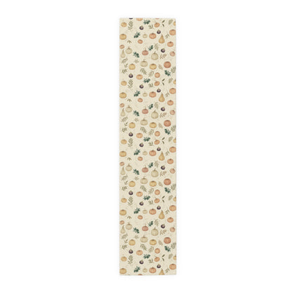 Pumpkin & Olive Fall Table Runner