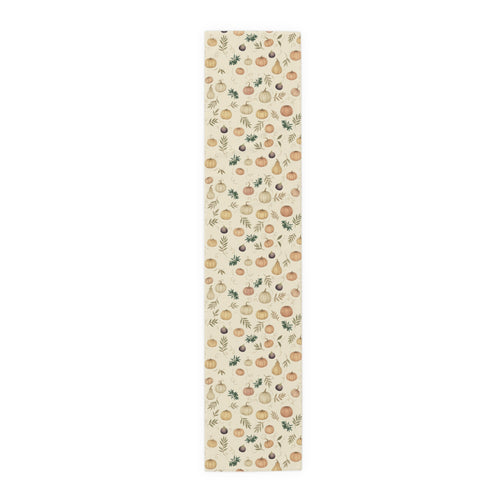 Pumpkin & Olive Fall Table Runner