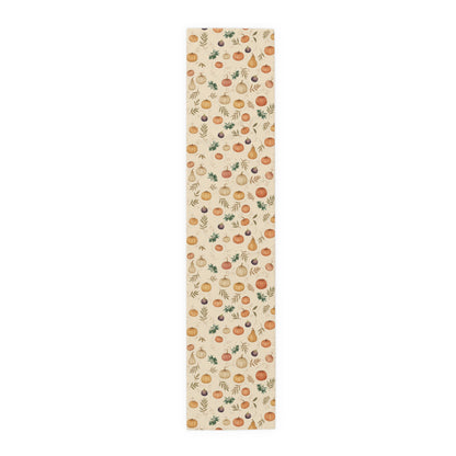 Pumpkin & Olive Fall Table Runner