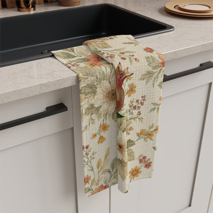 Pomegranate & Marigold Fall Tea Towel