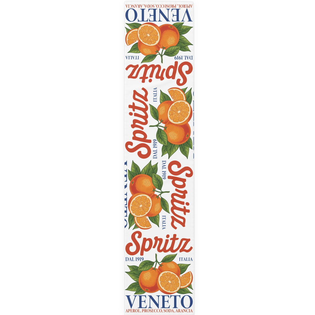 The Aperol Spritz Table Runner — Italian Summer Table Decor