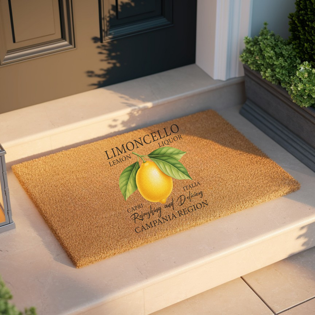 Limoncello Coir Doormat — Italian Entryway Decor