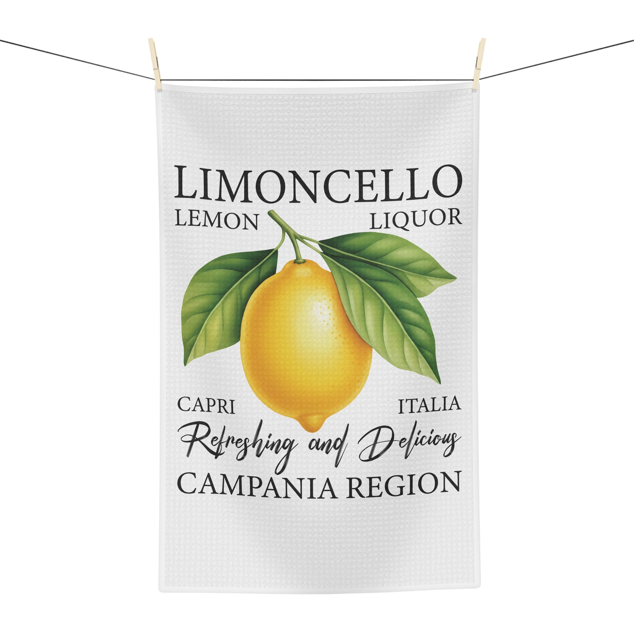 The Limoncello Lover's Tea Towel — Italian Kitchen Decor