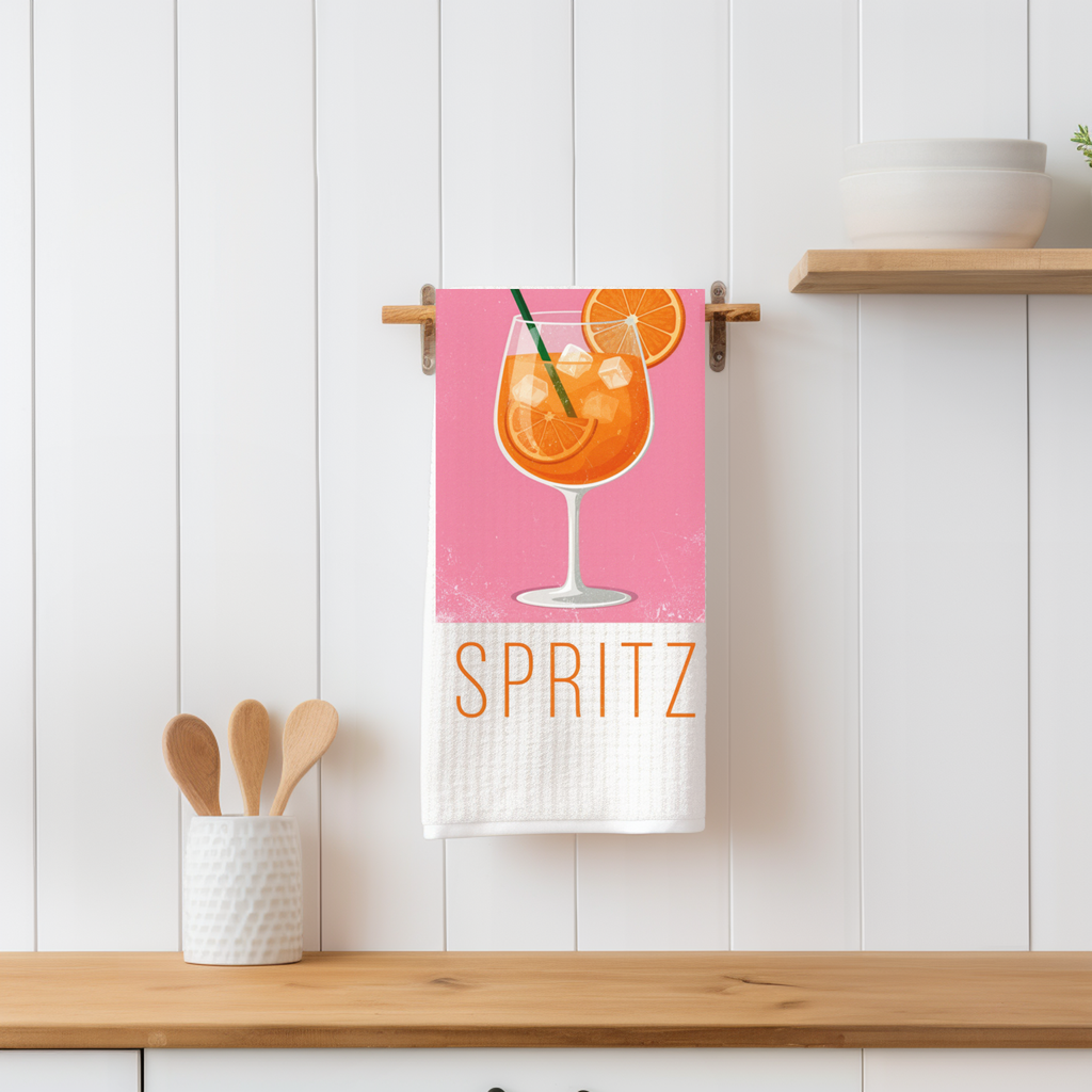 The Aperitivo Hour Tea Towel — Italian Kitchen Decor