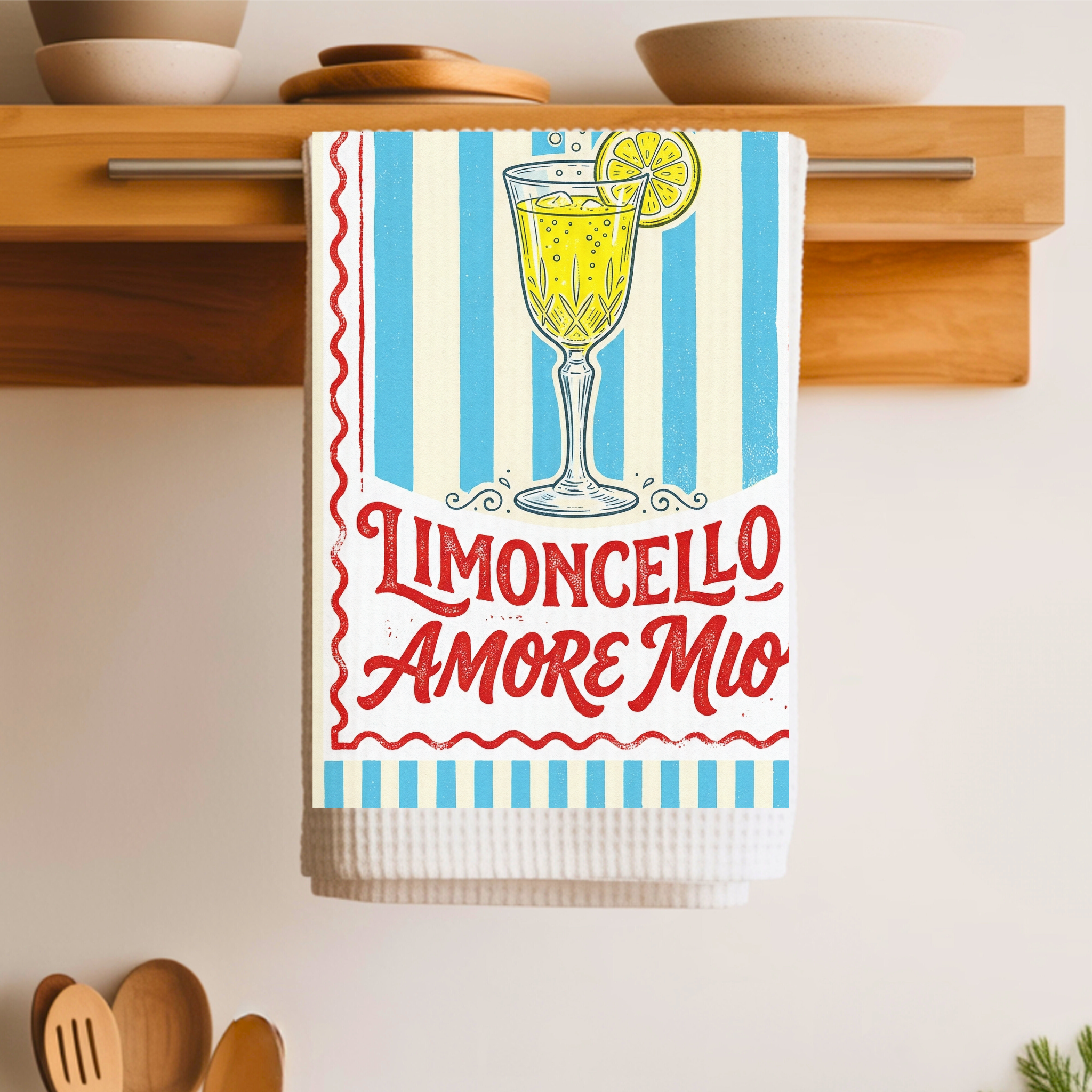Limoncello Amore Mio Tea Towel — Italian Kitchen Decor