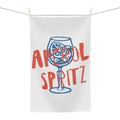 Aperol Spritz Tea Towel — Retro Cocktail Kitchen Decor