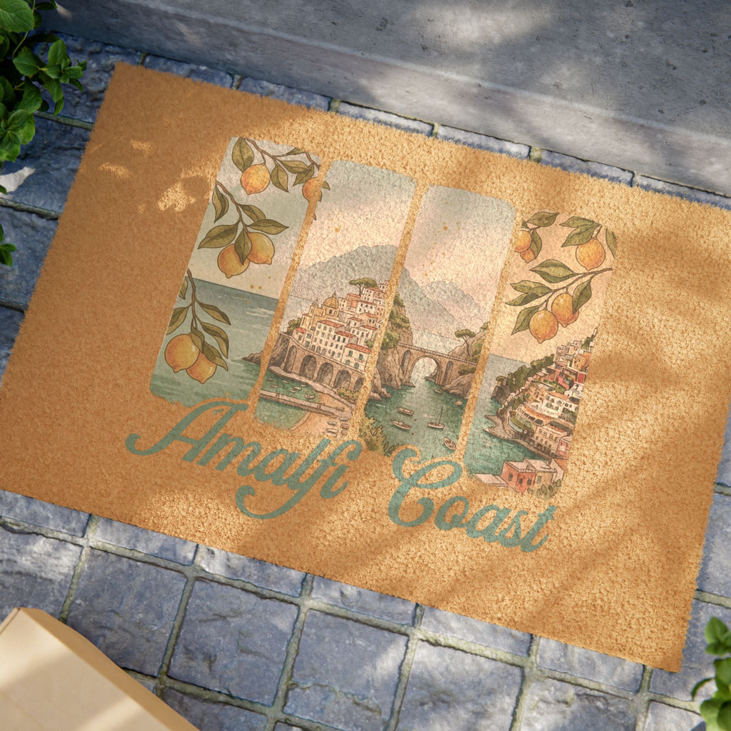 Amalfi Coast Doormat — Italian Lemon Welcome Mat