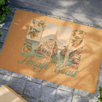 Amalfi Coast Coir Doormat — Italian Entryway Decor