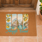 Amalfi Coast Coir Doormat — Italian Entryway Decor