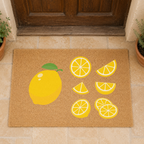 Lemon Citrus Coir Doormat — Italian Entryway Decor