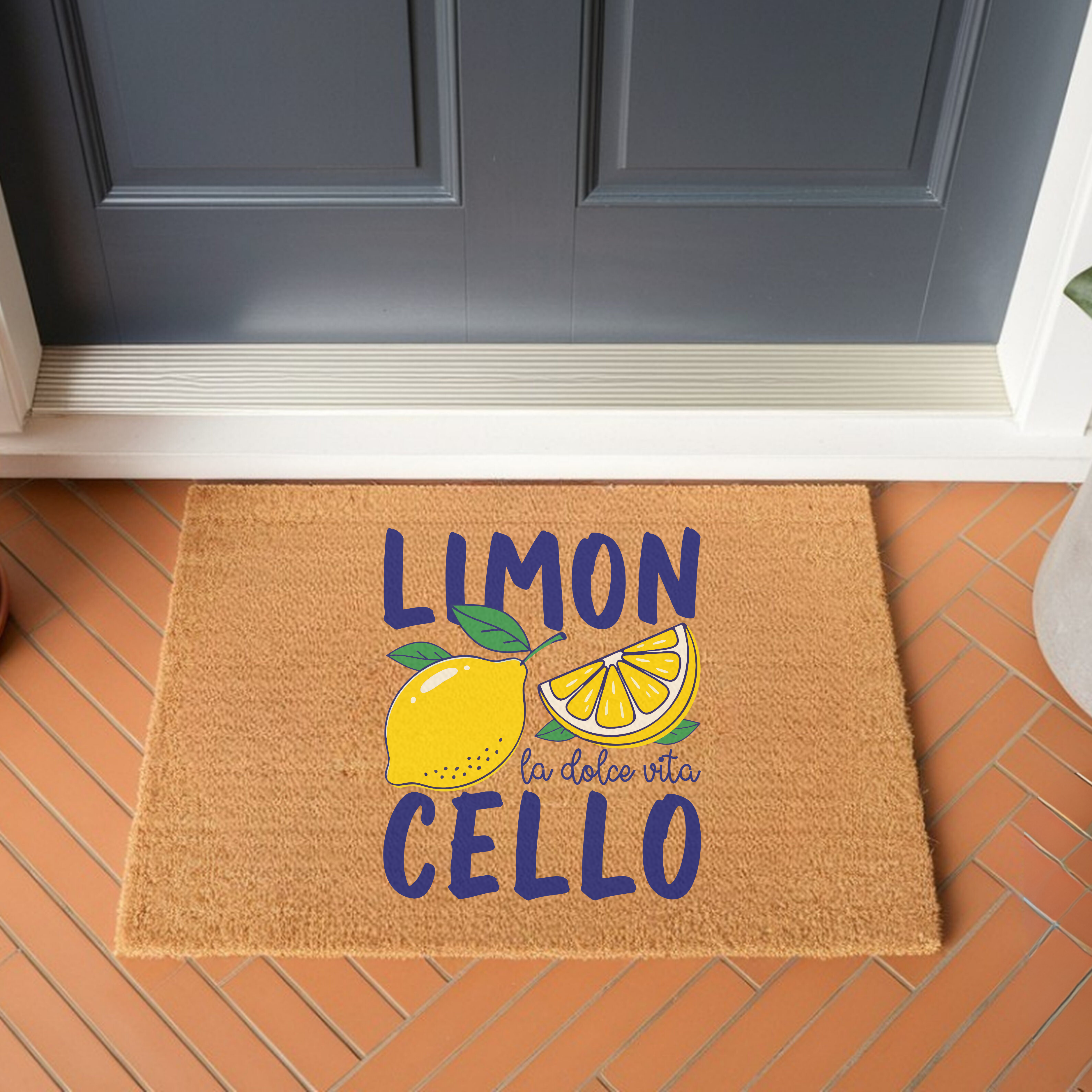 Limoncello Doormat — La Dolce Vita Italian Summer Welcome Mat