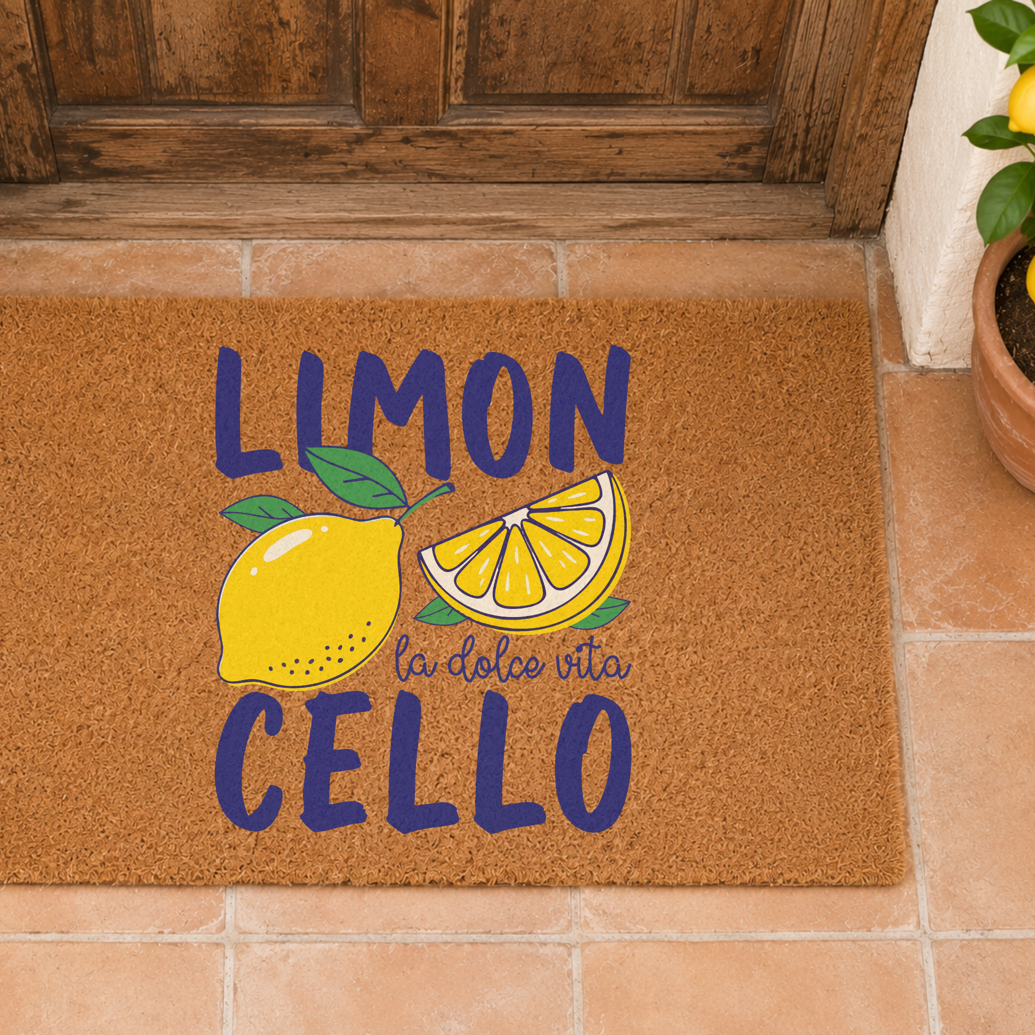 Limoncello Doormat — La Dolce Vita Italian Summer Welcome Mat