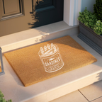Sardines in Olive Oil Coir Doormat — Mediterranean Entryway Decor