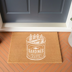 Sardines in Olive Oil Coir Doormat — Mediterranean Entryway Decor