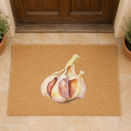 Garlic Coir Doormat — Mediterranean Entryway Decor