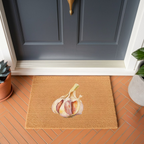 Garlic Coir Doormat — Mediterranean Entryway Decor