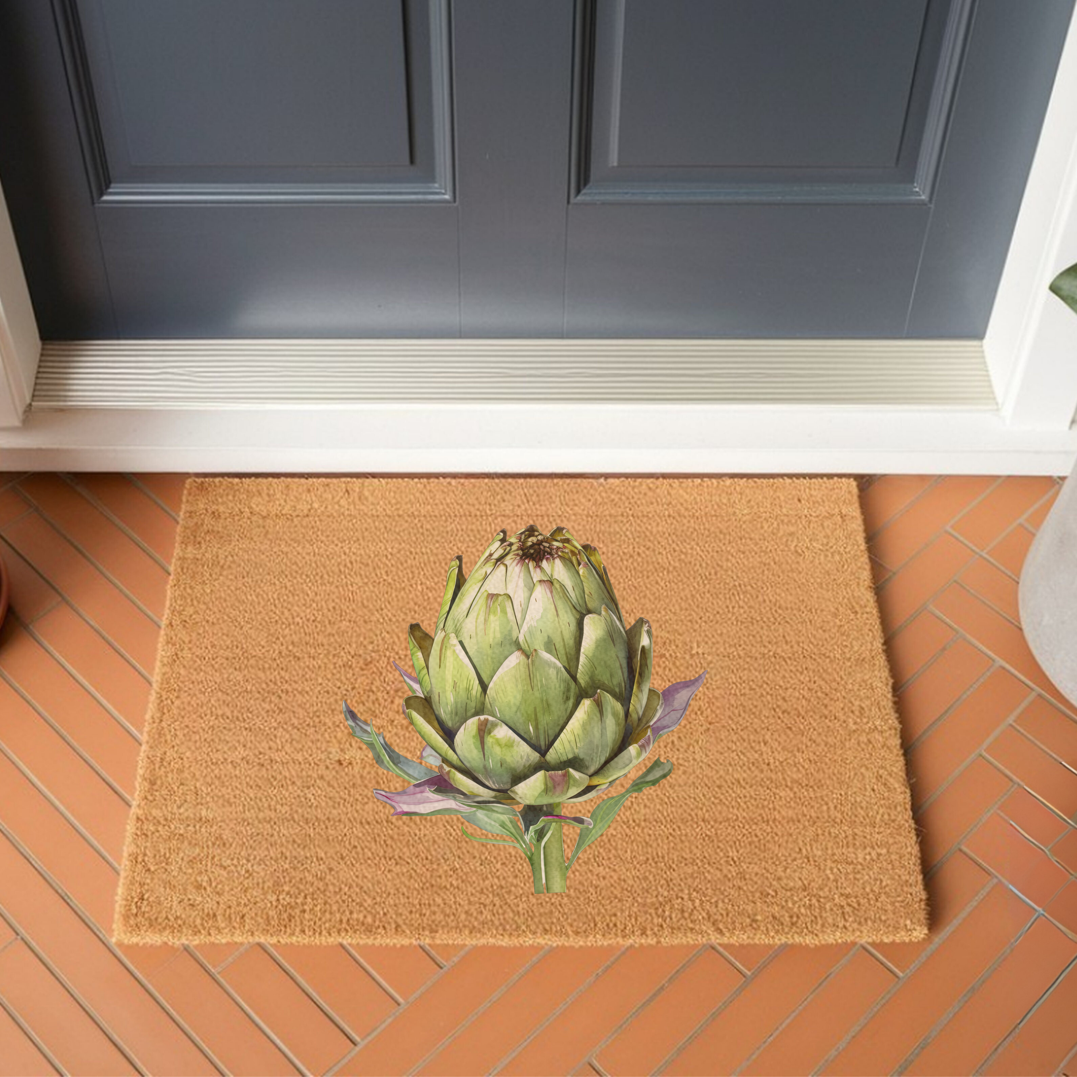 Artichoke Doormat — Mediterranean Flavour Kitchen Decor