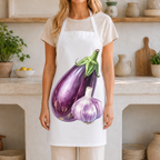 Eggplant & Garlic — Botanical Cooking Apron