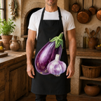 Eggplant & Garlic — Botanical Cooking Apron