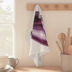Eggplant & Garlic Tea Towel — Botanical Kitchen Decor