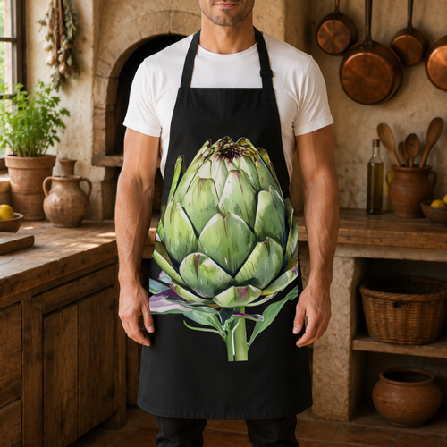 Artichoke Apron — Mediterranean Kitchen Essential