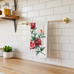 Pomegranate Tea Towel — Botanical Kitchen Decor