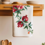 Pomegranate Tea Towel — Botanical Kitchen Decor