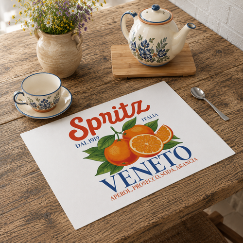 Aperol Spritz Placemat — Italian Summer Table Decor