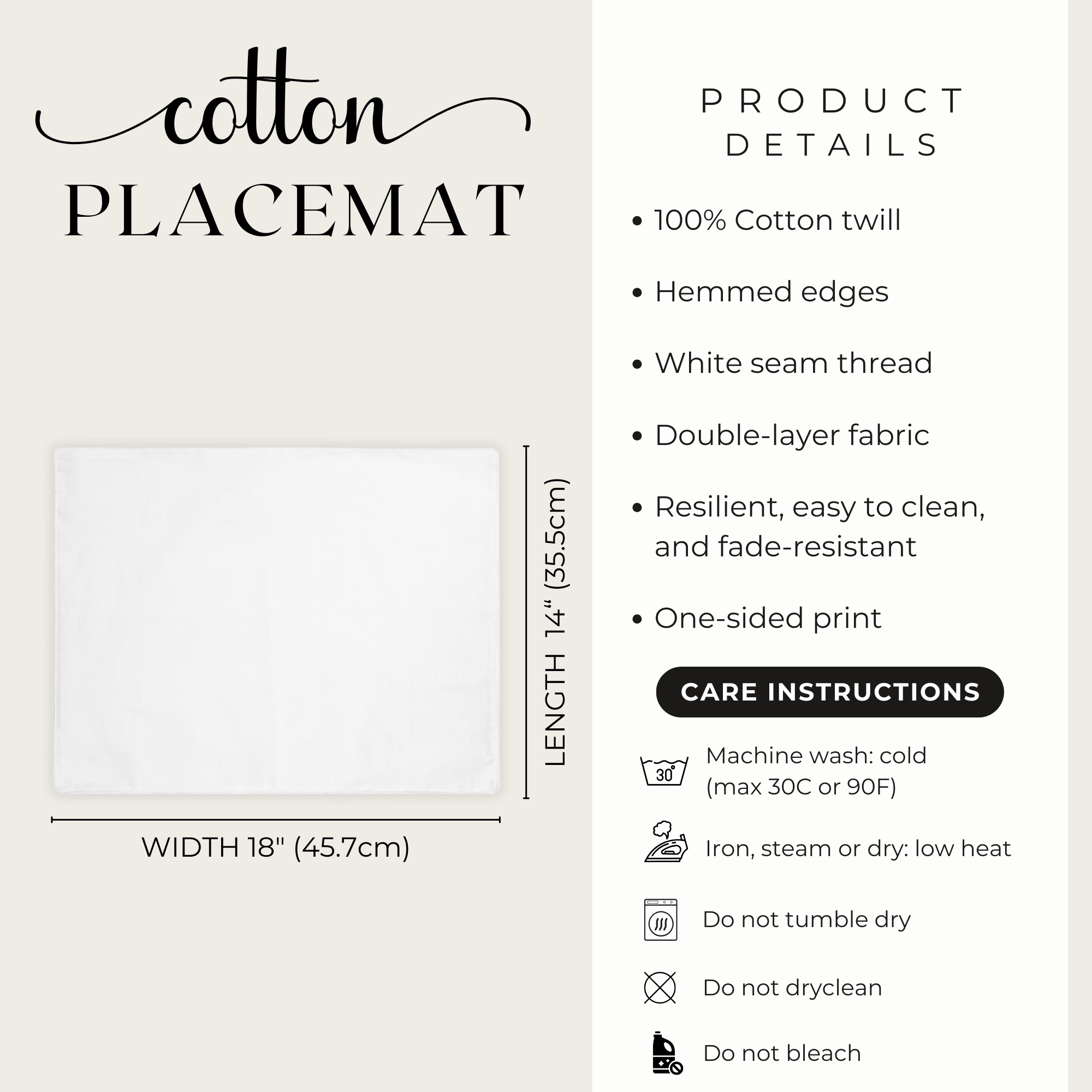 Lavender Placemat — Provence Table Decor
