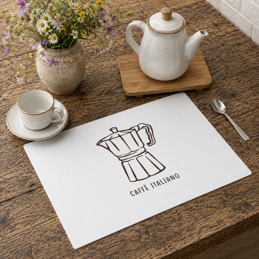 Caffè Italiano Placemat — Italian Summer Table Decor