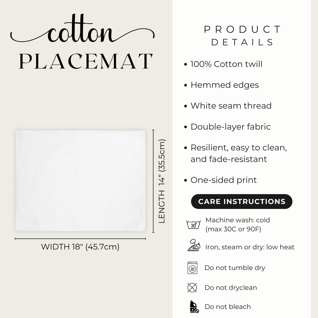 Tomato Placemat — Italian Summer Table Decor