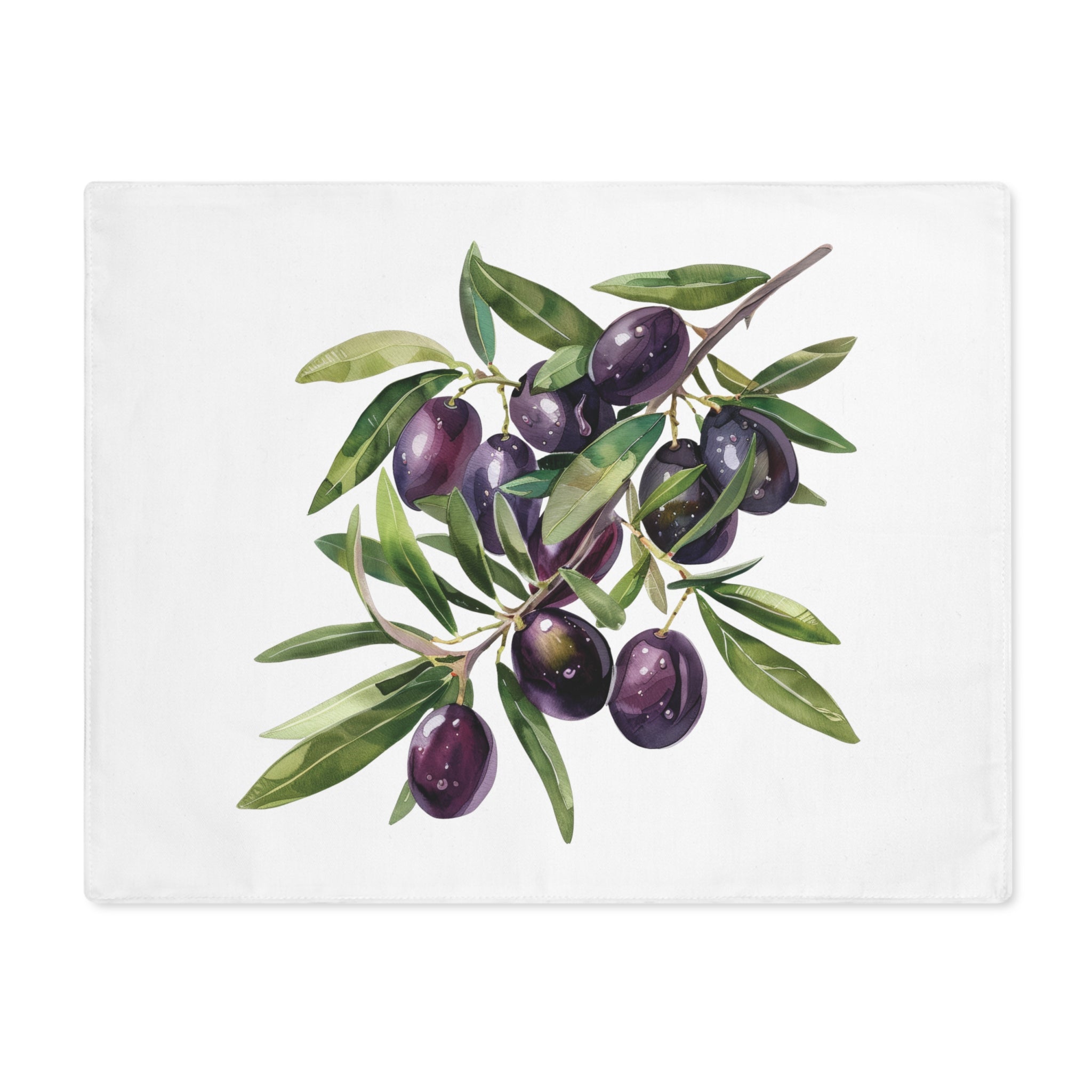 Olive Branch Placemat - Mediterranean Table Decor