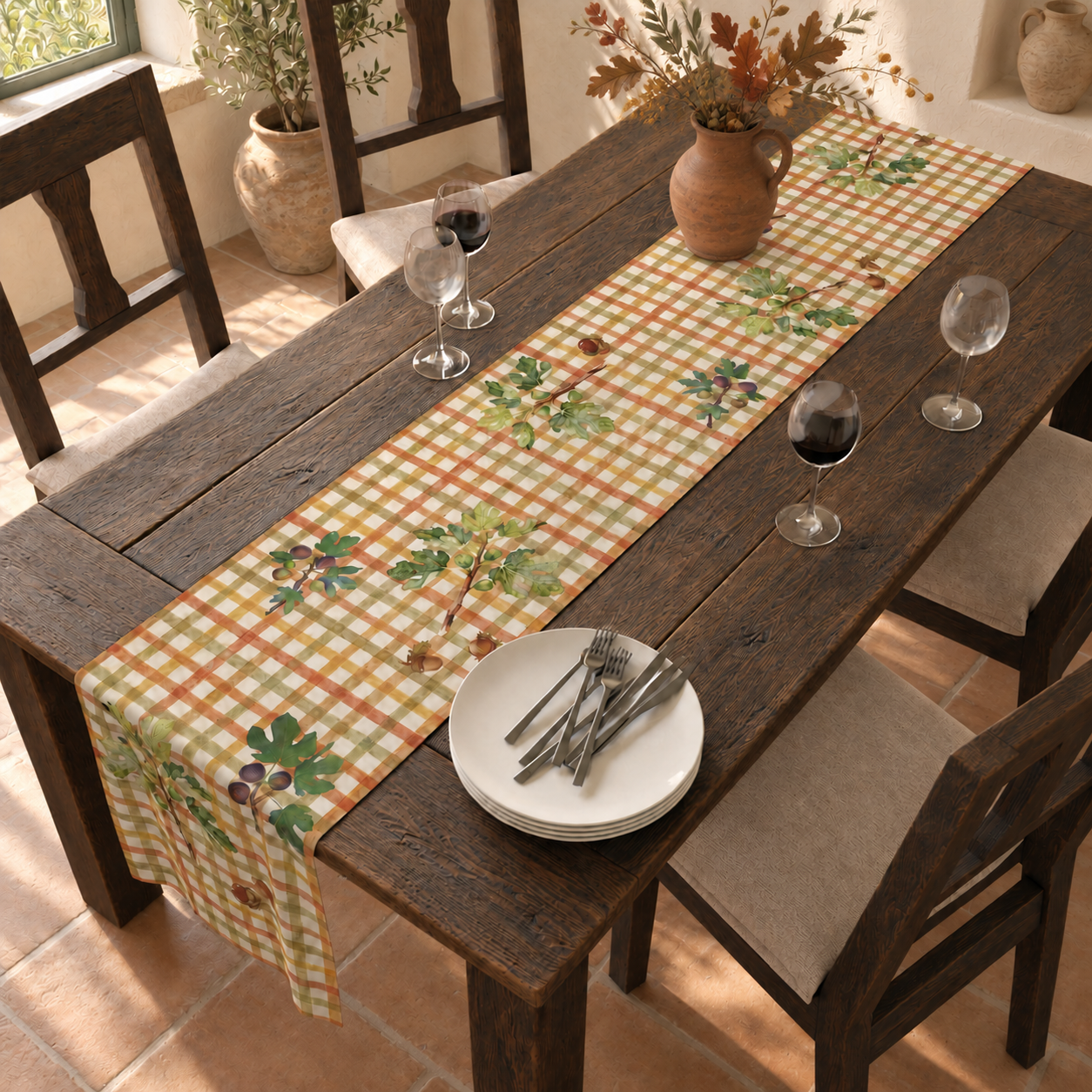 Fig & Acorn Fall Table Runner