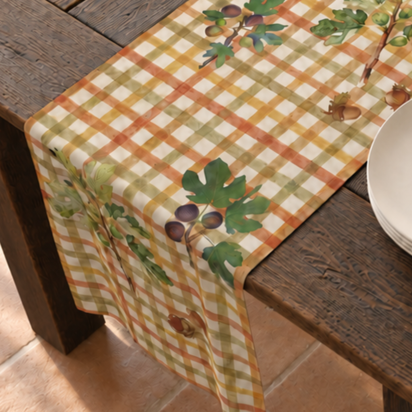 Fig & Acorn Fall Table Runner