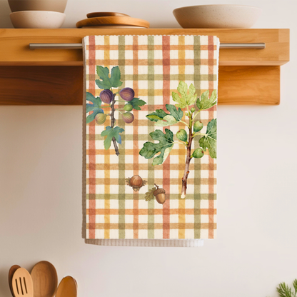 Fig & Acorn Fall Tea Towel