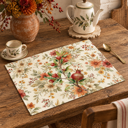 Pomegranate & Marigold Fall Placemat