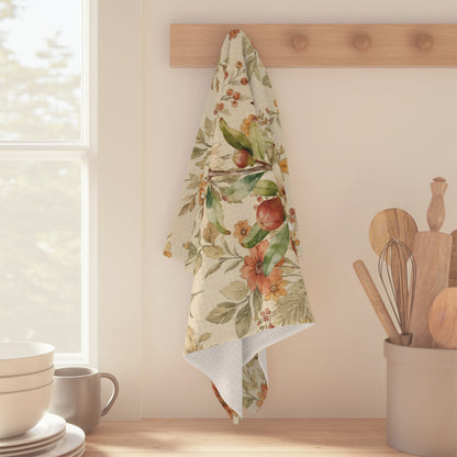 Pomegranate & Marigold Fall Tea Towel