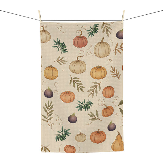 Pumpkin & Olive Fall Tea Towel