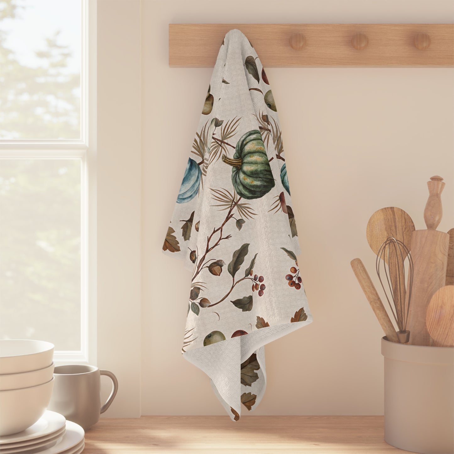 Pumpkin & Pear Fall Tea Towel