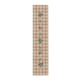 Artichoke Gingham Table Runner — Terracotta Decor