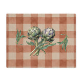 Artichoke Gingham Placemat — Terracotta Table Decor