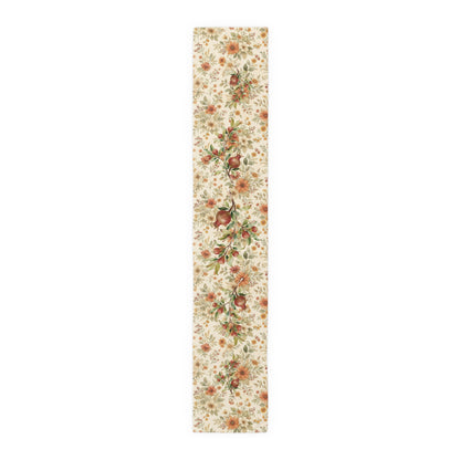 Pomegranate & Marigold Fall Table Runner