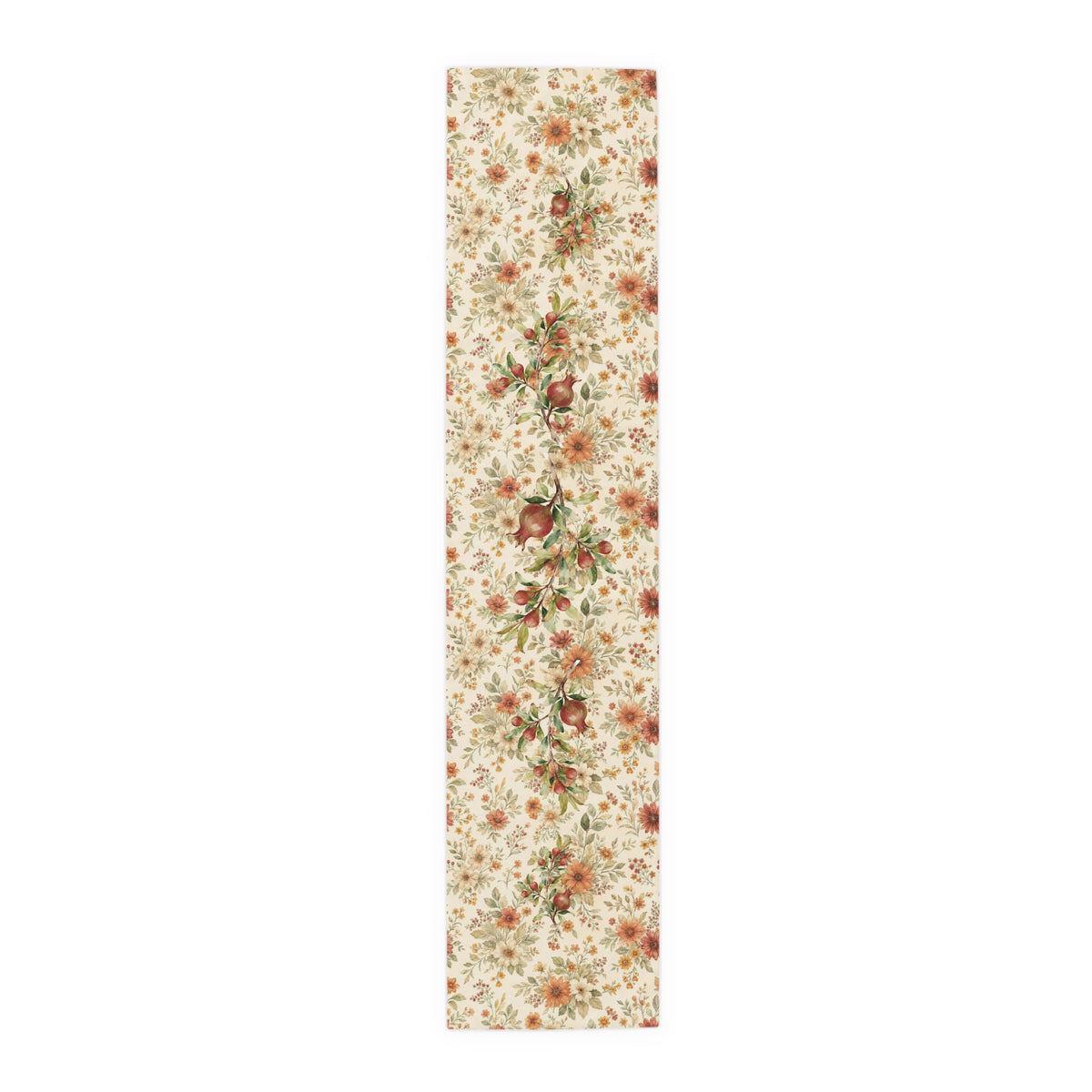 Pomegranate & Marigold Fall Table Runner